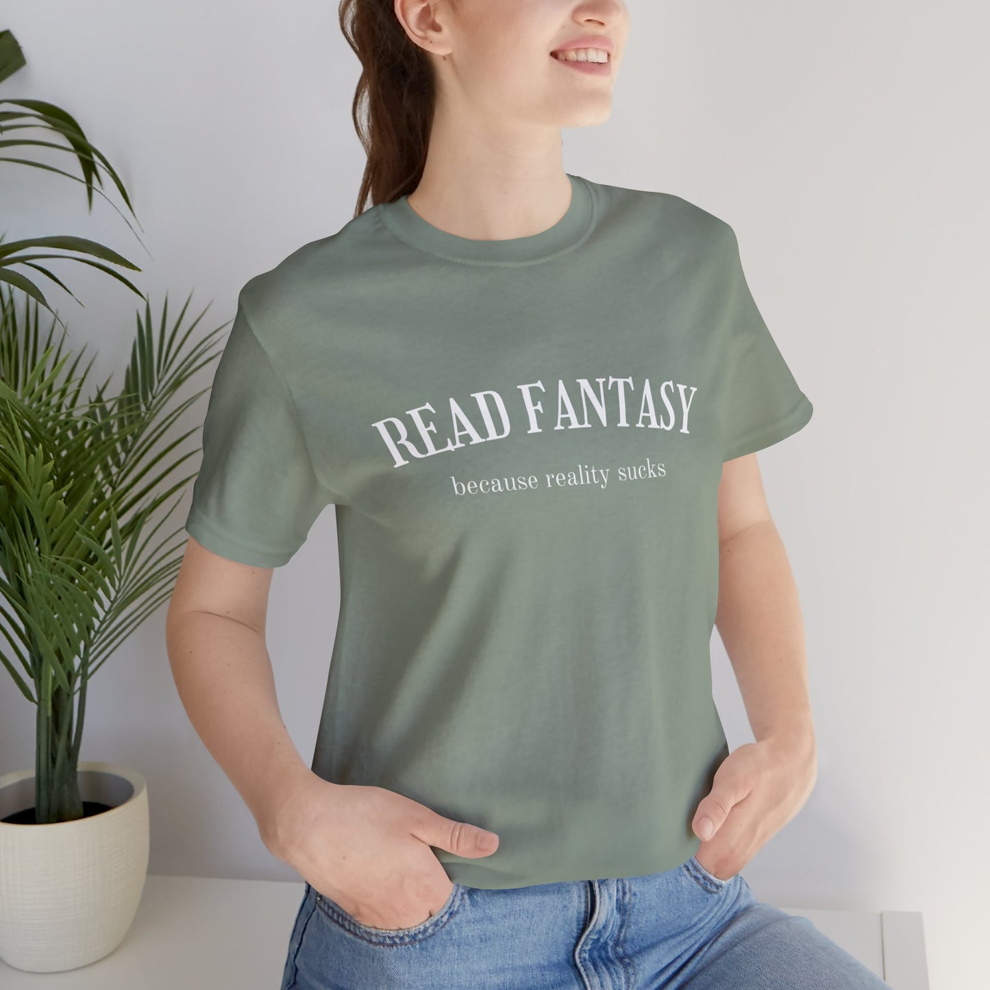 Read fantasy reality sucks t-shirt