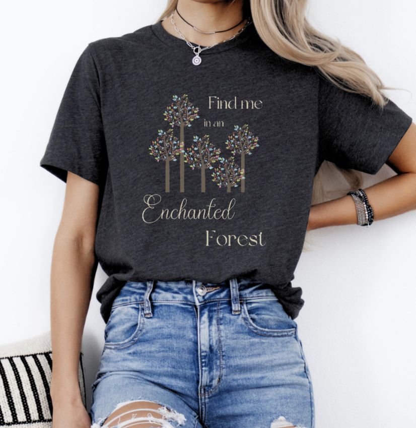 Enchanted forest whimsical fantasy Short Sleeve Tee