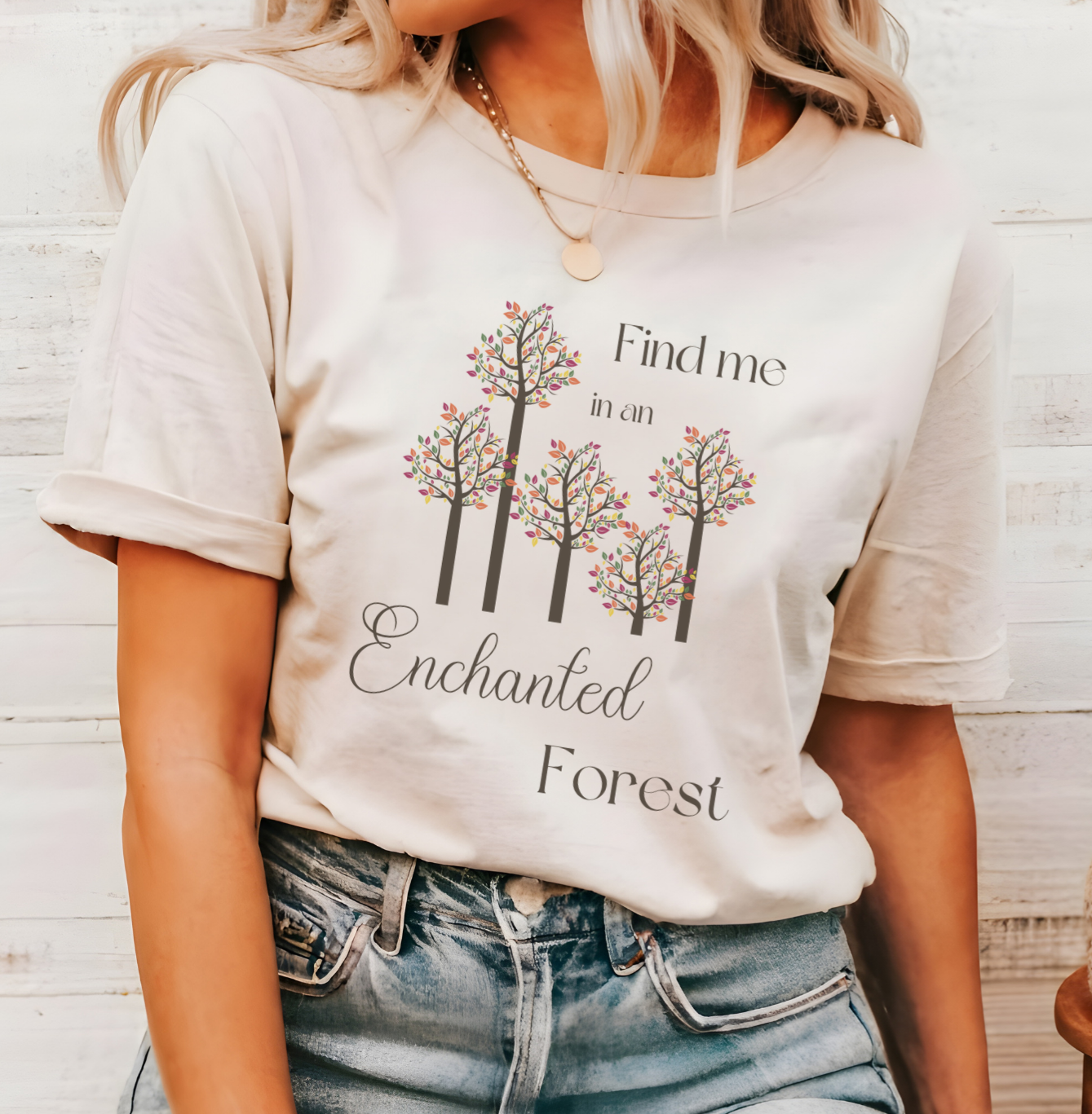 Enchanted forest whimsical fantasy Short Sleeve Tee